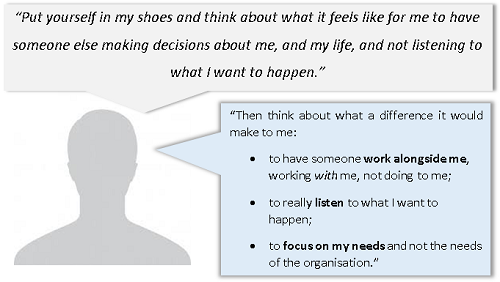 Making Safeguarding Personal from this experience